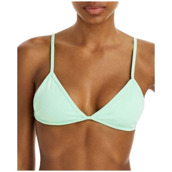 Peixoto Womens Bomba Green Plunge Pool Beachwear Bikini Swim Top L - Picture 1 of 7
